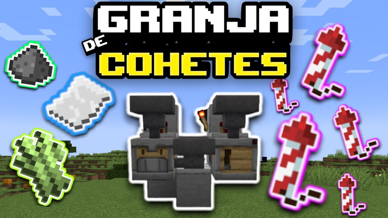 GRANJA De COHETES AUTOM&Aacute;TICA Para MINECRAFT 1.21 JAVA Y BEDROCK!! - Tutorial