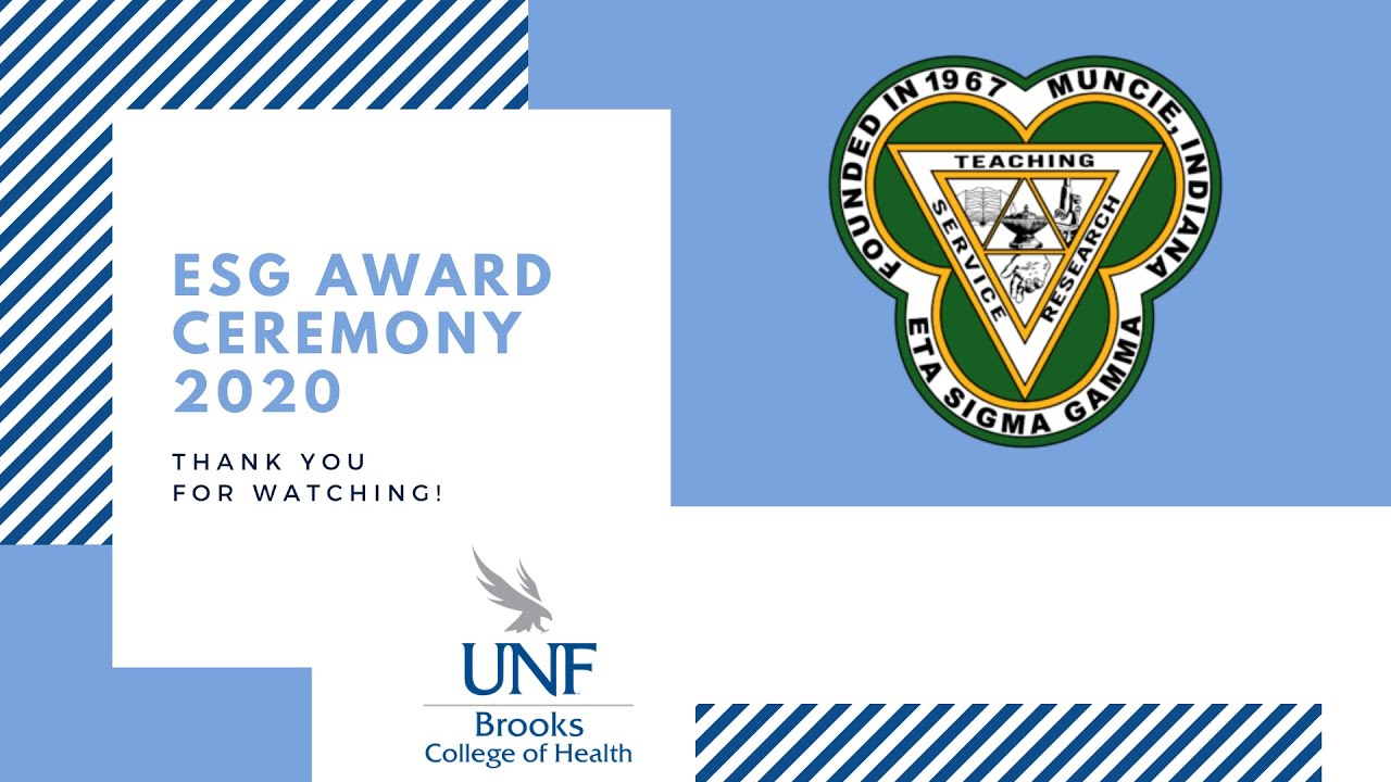 Eta Sigma Gamma Awards Ceremony 2020
