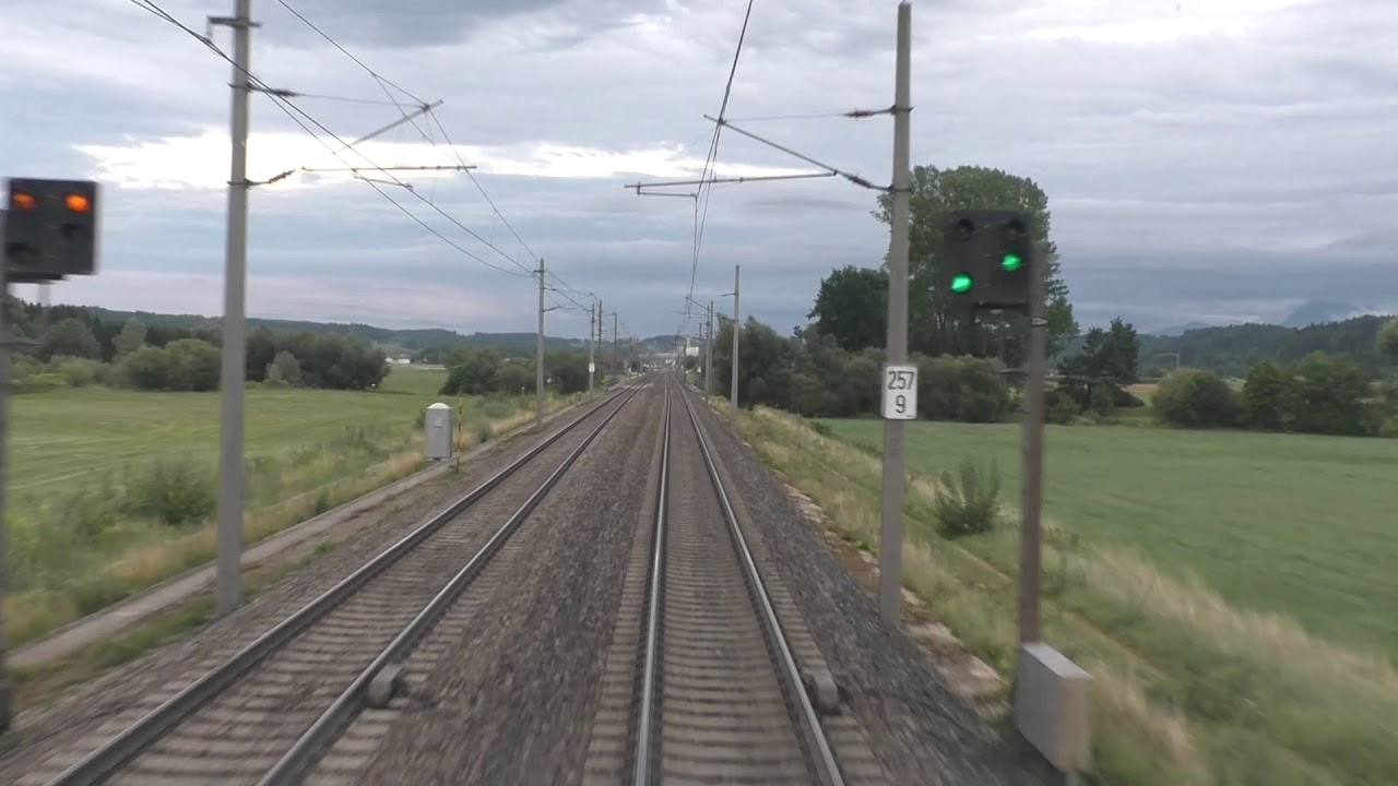 Führerstandsmitfahrt  Frankenmarkt - Linz (Holz-Leerzug)