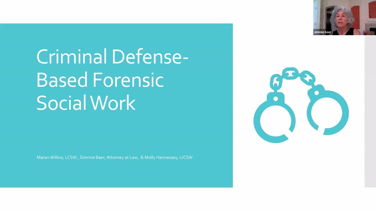 Attorney Training: Working with Social Service Providers to Maximize your Defense