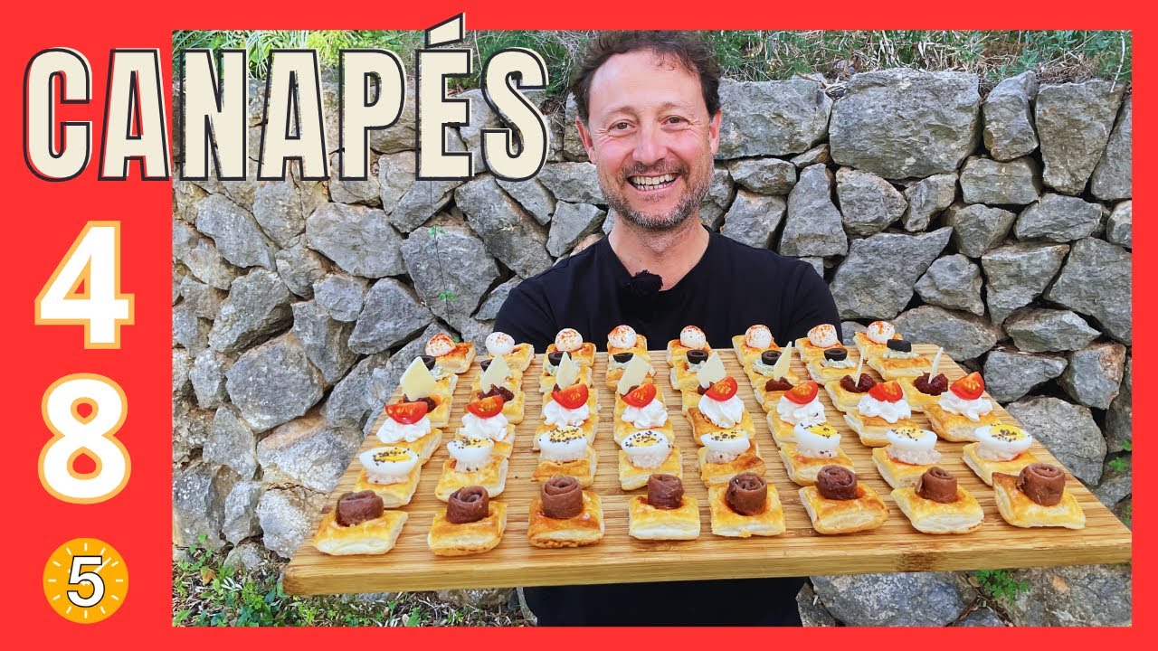 48 CANAP&Eacute;S F&Aacute;CILES PARA NAVIDAD &iexcl;Con una L&aacute;mina de Hojaldre! - Recetas en 5 Minutos