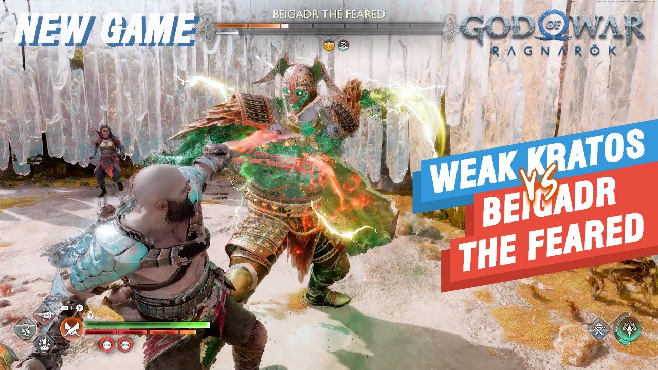 Beigadr the Feared Boss Fight  God of War Ragnarok | New Game - No Damage