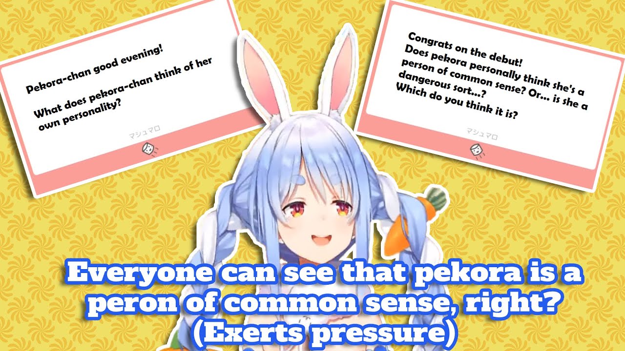 Pekora is a person of common sense and not yabe [Hololive JP - Usada Pekora]