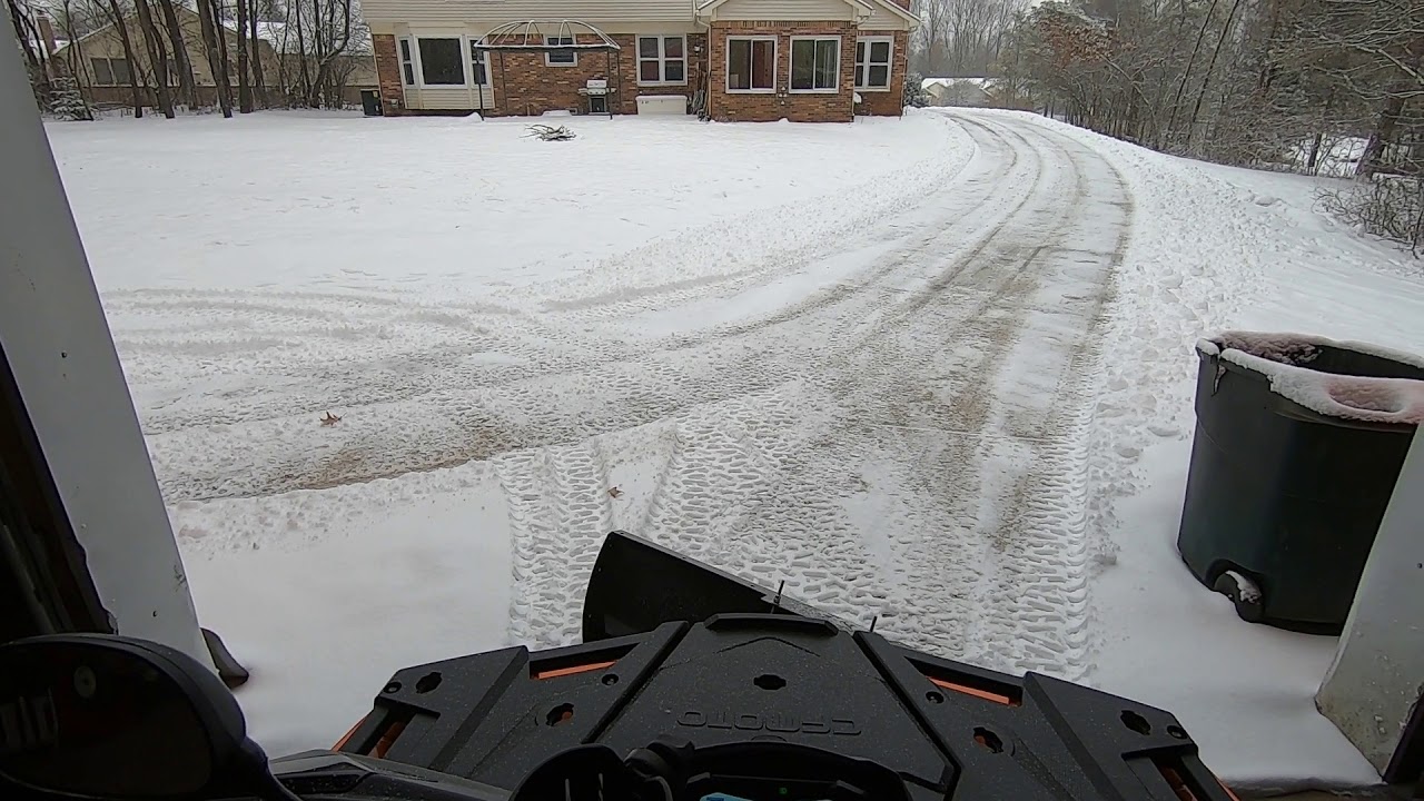 2021 Cforce 800 plowing snow