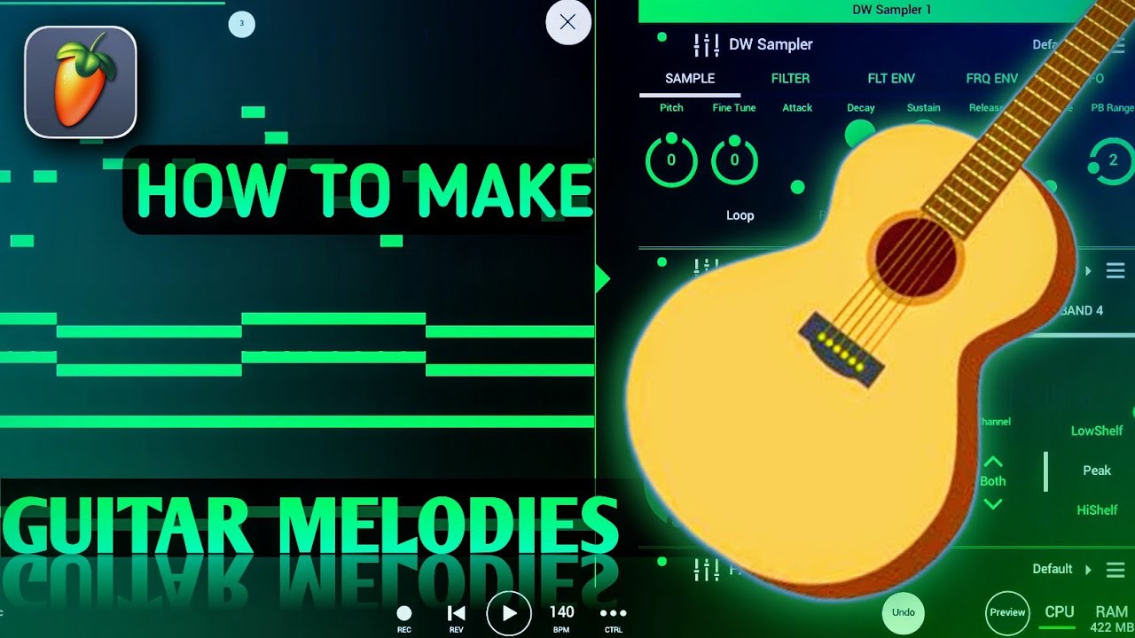 The Hidden Secrets Behind Guitar Melodies | Fl Studio Mobile🔥