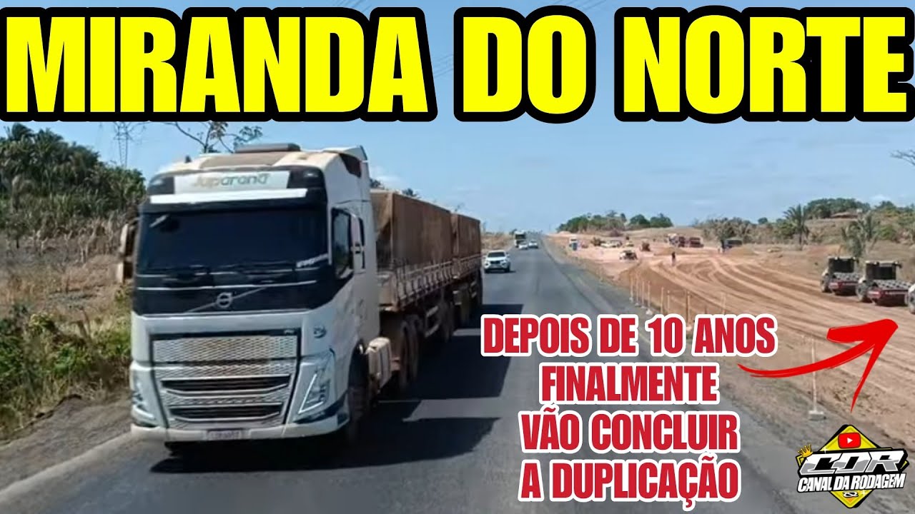 É POR INEXPERIÊNCIA QUE ACONTECEM OS ACIDENTES, CHEGANDO EM MIRANDA DO NORTE - MA, OBRAS NA BR-135.