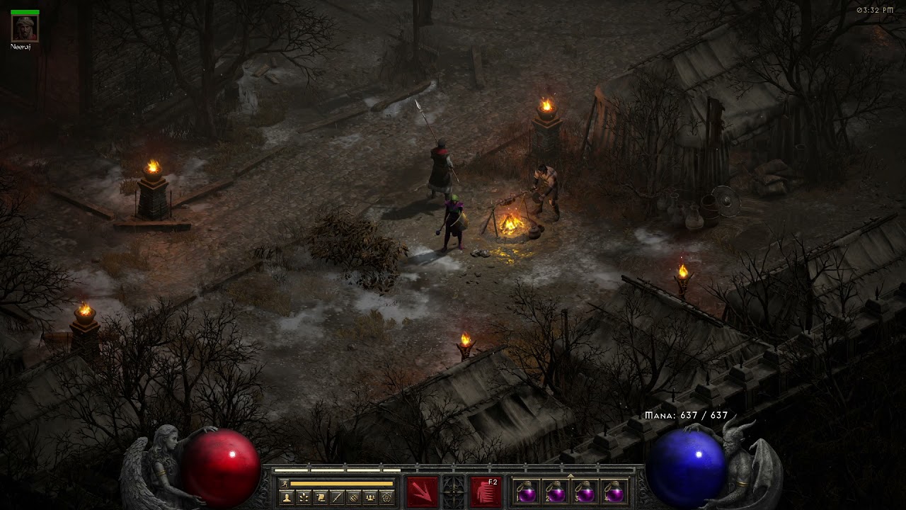 D2:R - 1 Hour Act 5 Town with Ingame Music