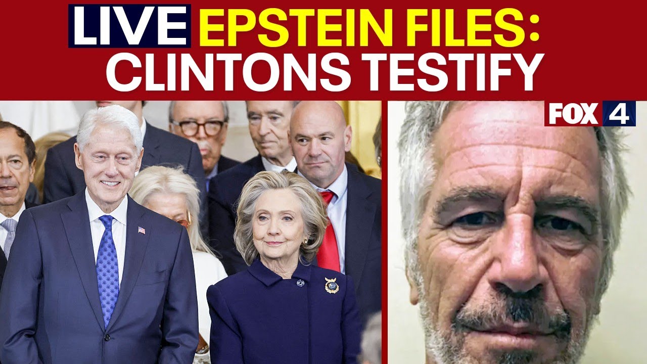 🔴LIVE: Clintons testify in Jeffrey Epstein probe