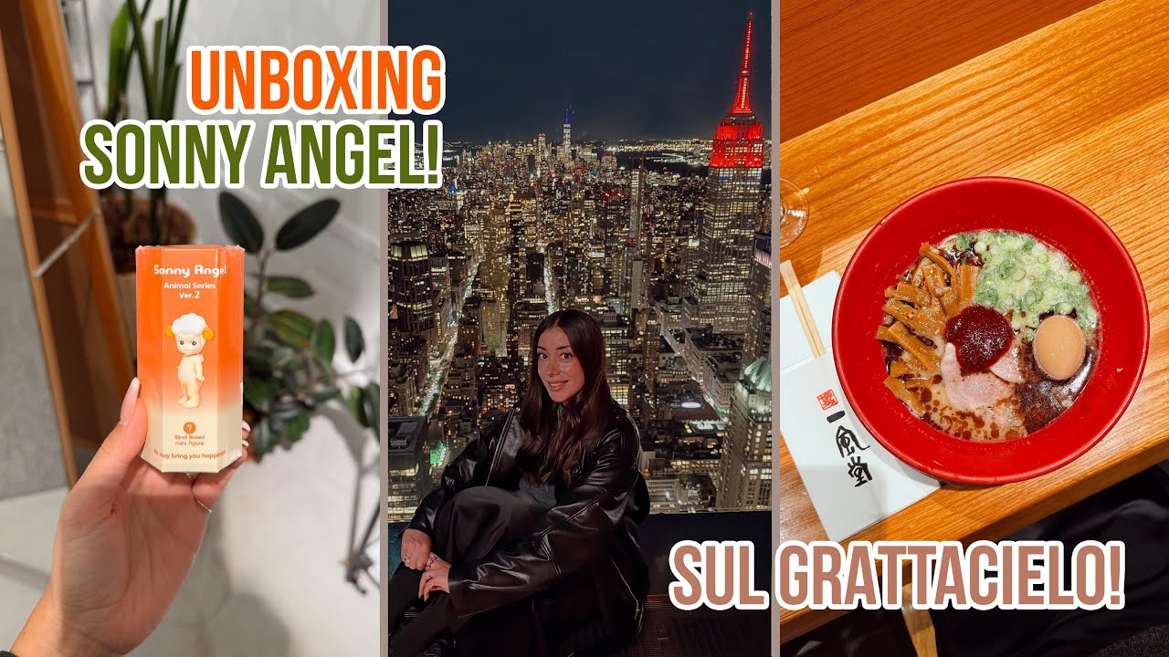 UNBOXING SONNY ANGEL E SALIAMO SUL SUMMIT!! 🍎 parte due | NYC VLOG 17/10/24