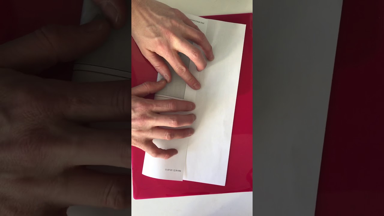 One page book fold