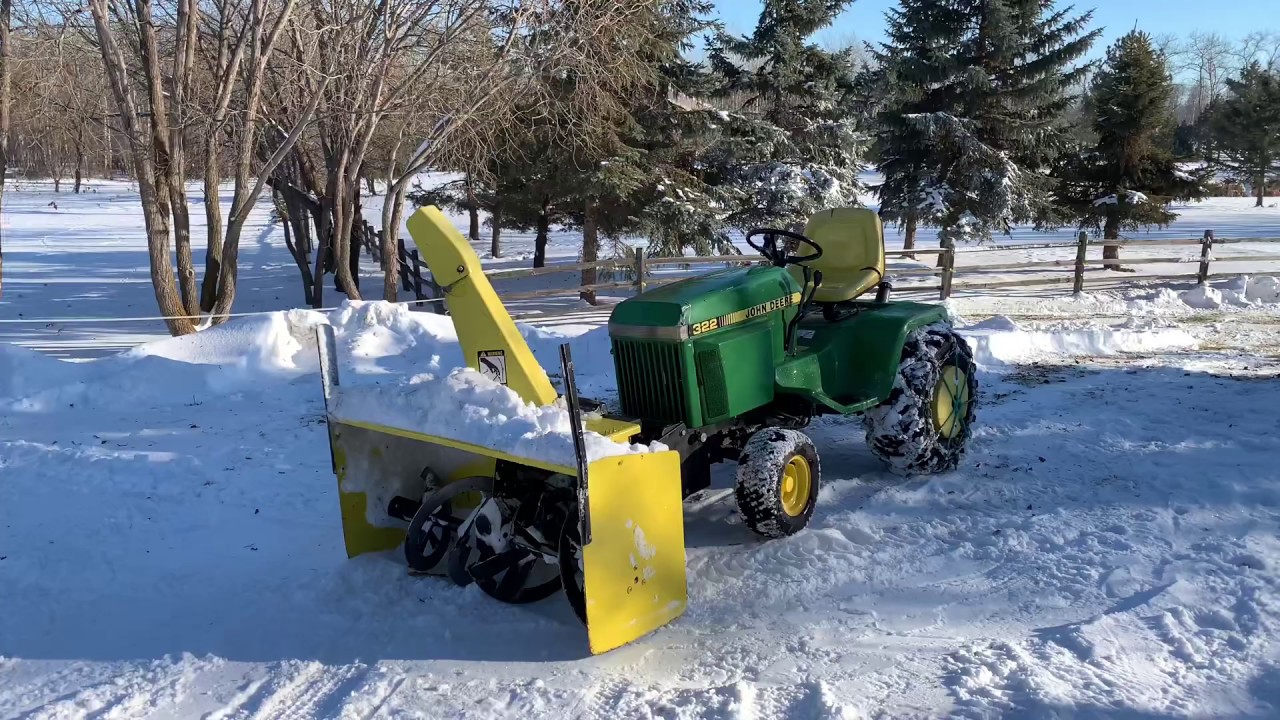 Нереальная мощность снегоочистителя John Deere