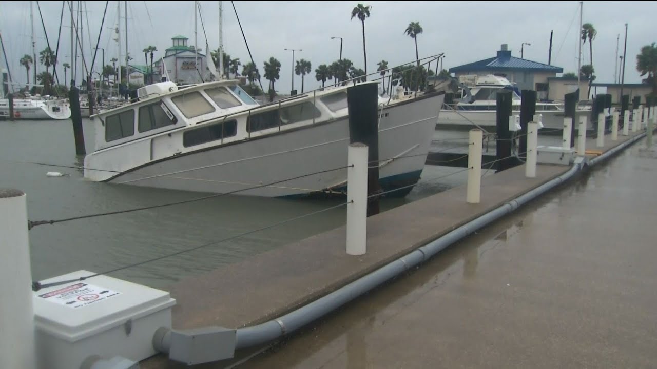 Aransas Pass,  Texas, in the Bull's Eye of Harvey