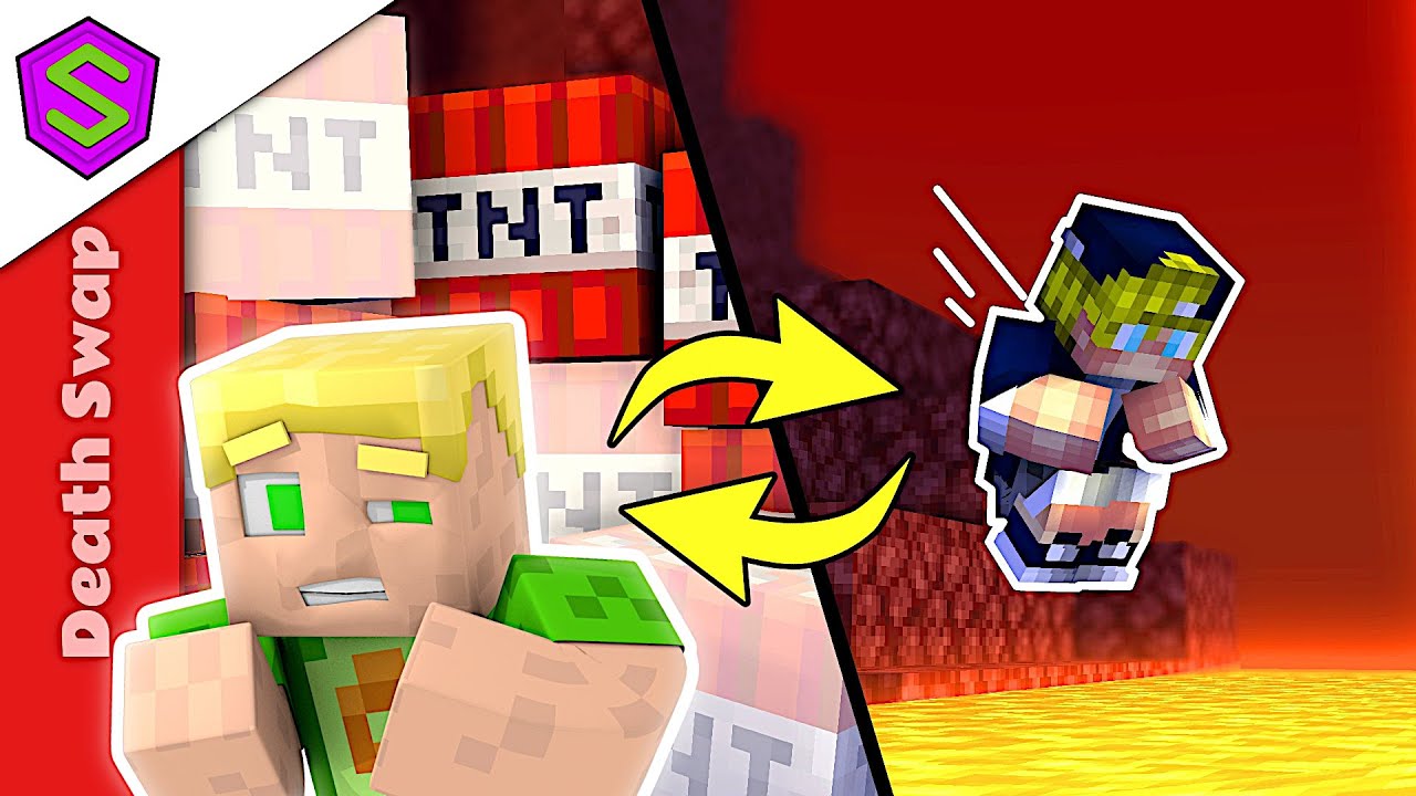 Selvisin Tappavasta TNT-Ansasta! | Minecraft Death Swap Minipelit w/ Zavast