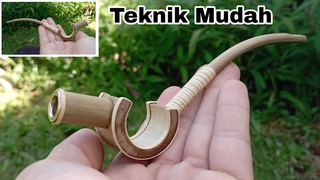 Teknik Mudah Membuat Pipa Rokok Dari Bambu