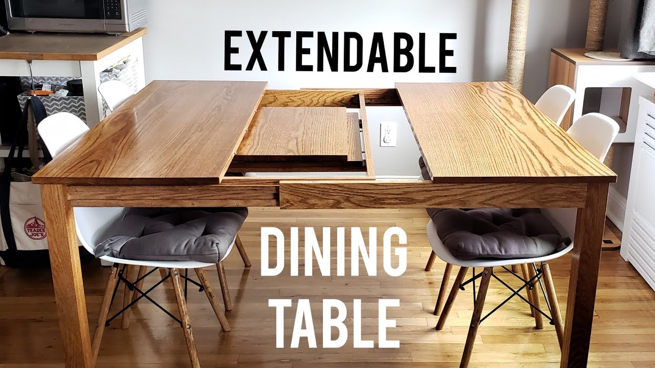 Making an Extendable Dining Table using Sliding Dovetails (sorta)