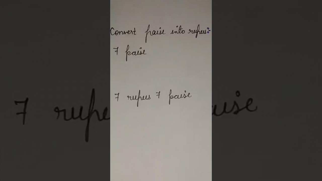 How can we convert paise into rupees ? #class #ncert#mathematics #like#comment#math #class#mathtrick