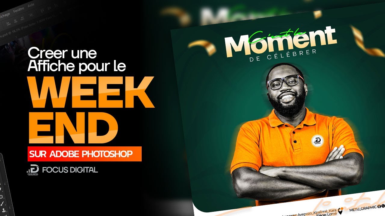 CREER UNE AFFICHE POUR LE WEEKEND [Tuto Photoshop]