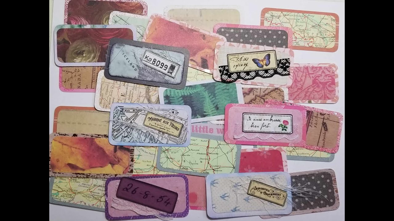 Tiny Cards From Scraps  - #whatsonmydesk