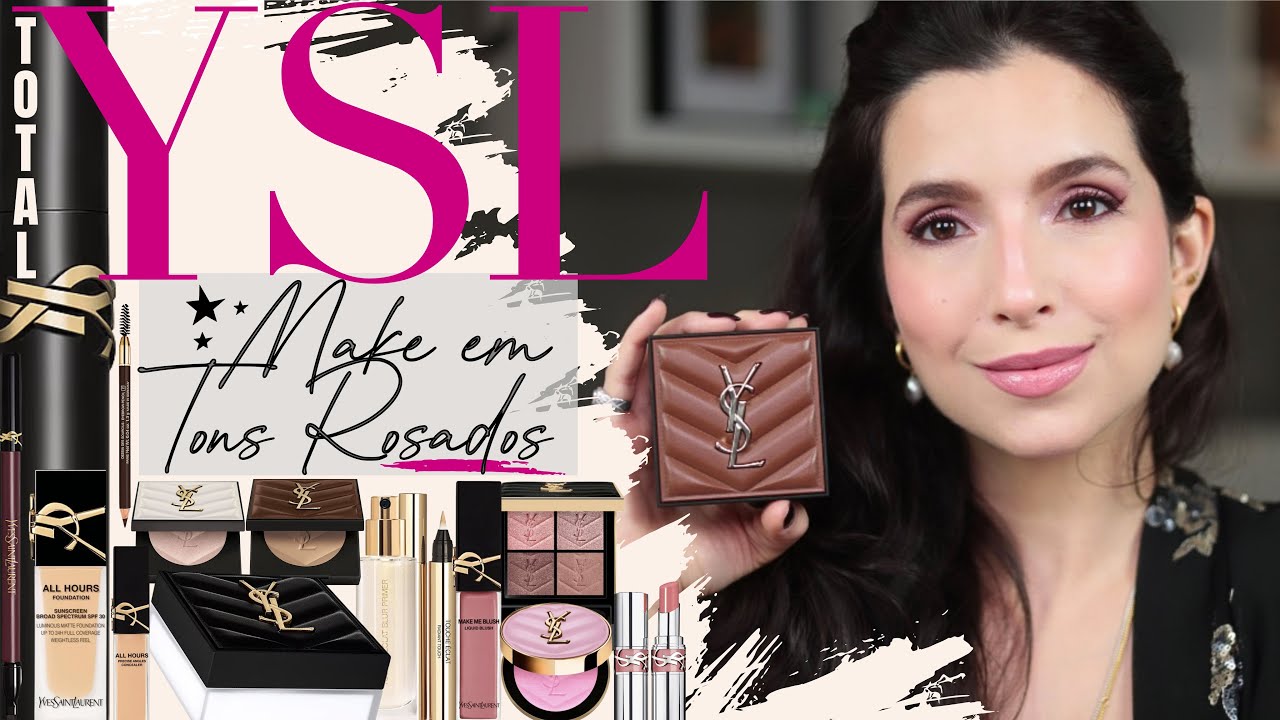 TOTAL YSL BEAUTY! Make PERFEITA em tons rosados!