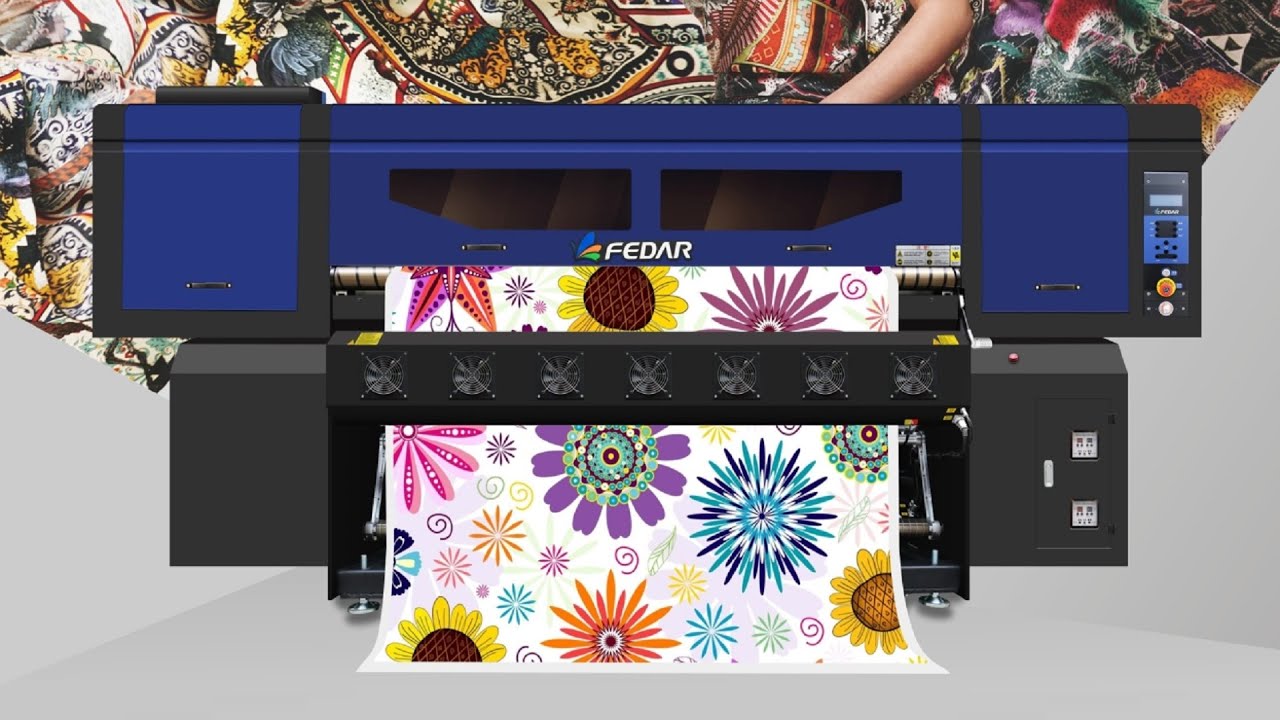 Fastest 8 head FEDAR FD6198E dye sublimation printer from China