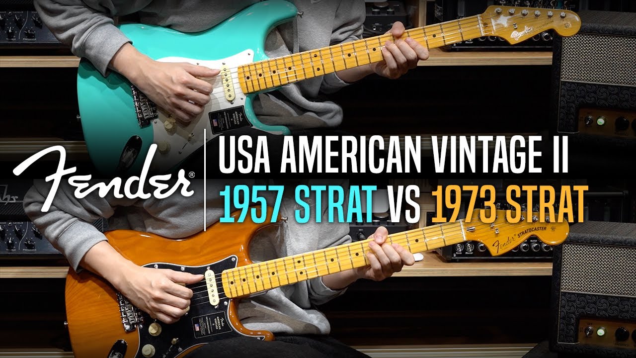 Fender USA American Vintage II 1957 Stratocaster VS 1973 Stratocaster Review (No Talking)