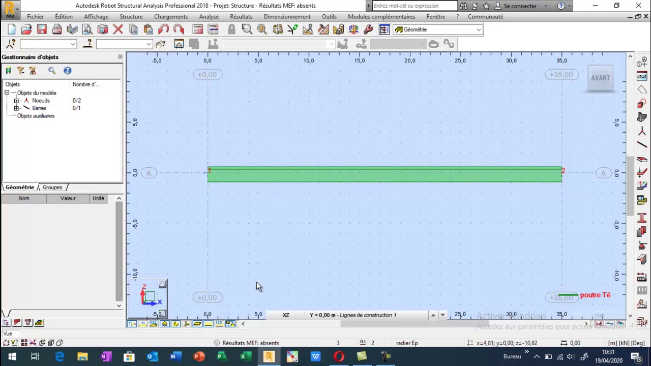 Autodesk Robot Structural Analysis : Prestressed Beam