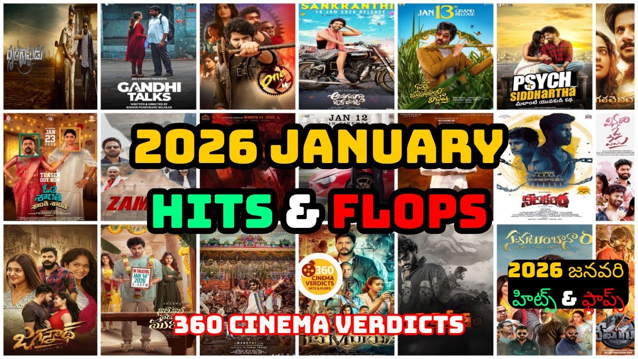 2026 January Month: Hits & Flops | Hits and Flops | Full Box Office Analysis! | 360 Cinema Verdicts
