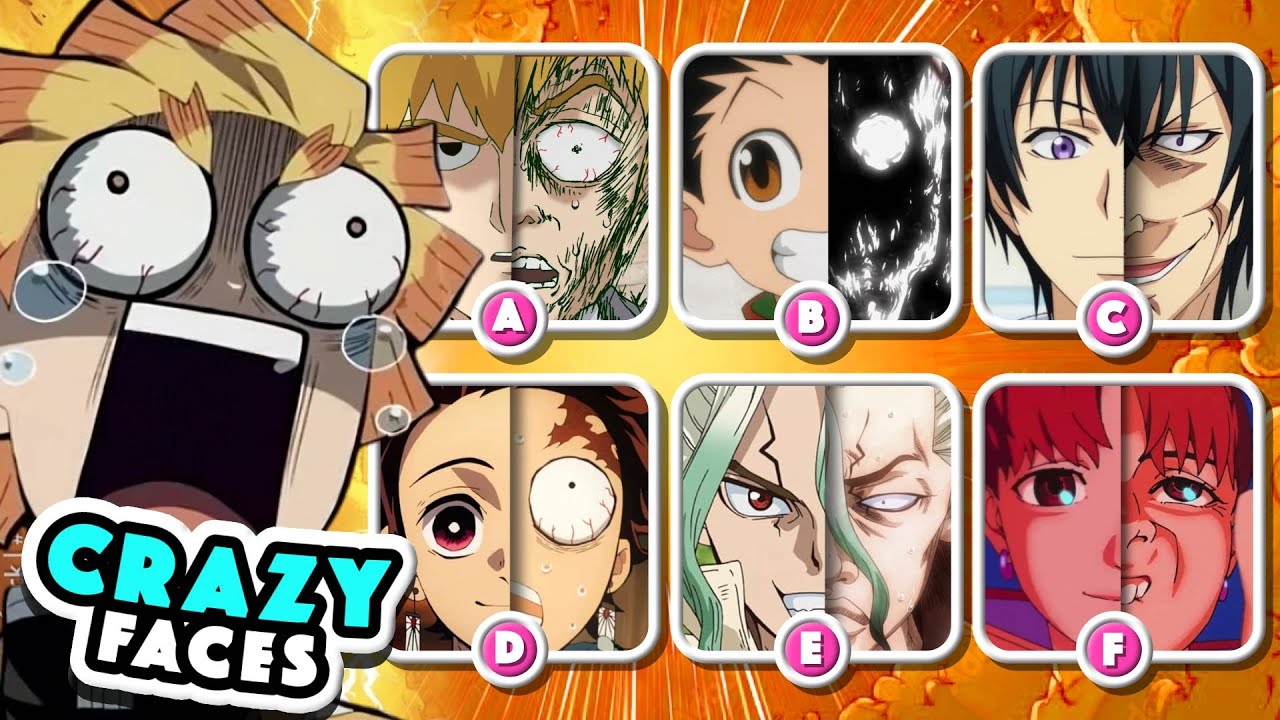 Anime Quiz: Guess the Character by Their CRAZY FACES | 40 Kaogei (顔芸) Challenges 🔥🎭