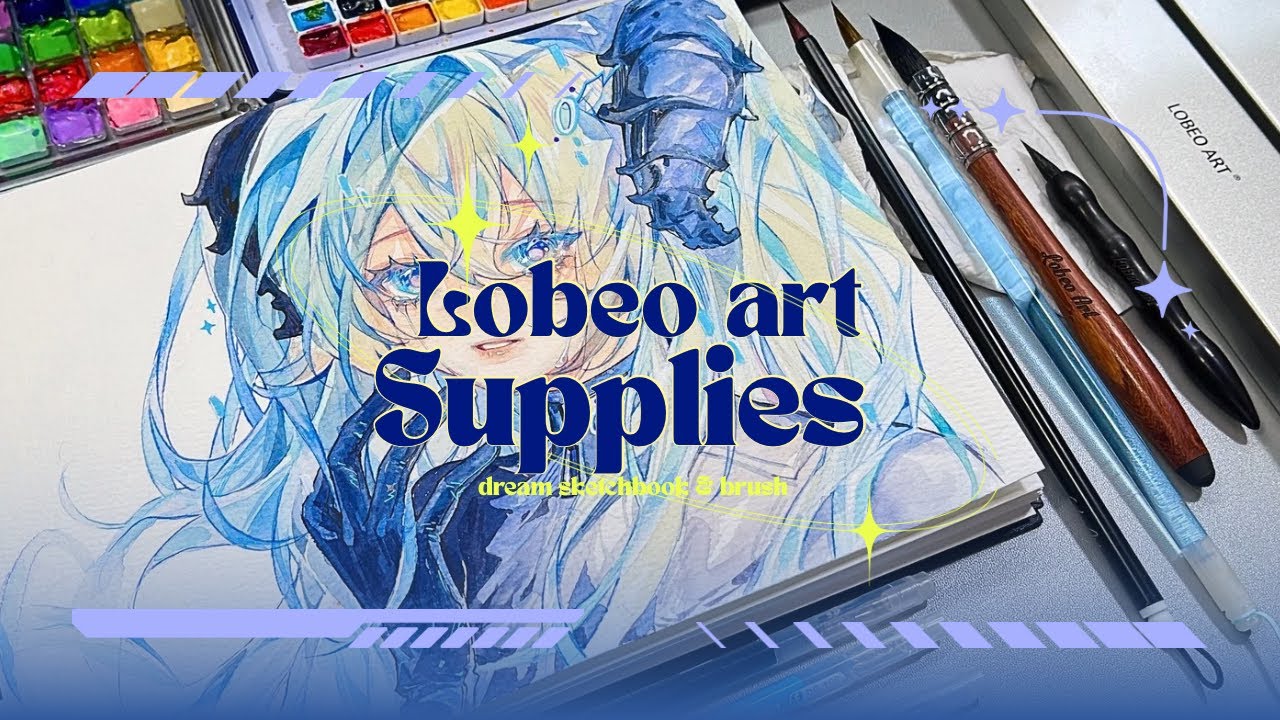 Test nhanh sổ Dream sketchbook và các cây cọ mới nhà Lobeo Art