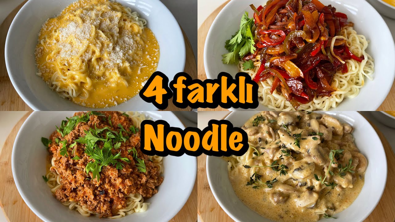 4 FARKLI NOODLE TARİFİ!!!