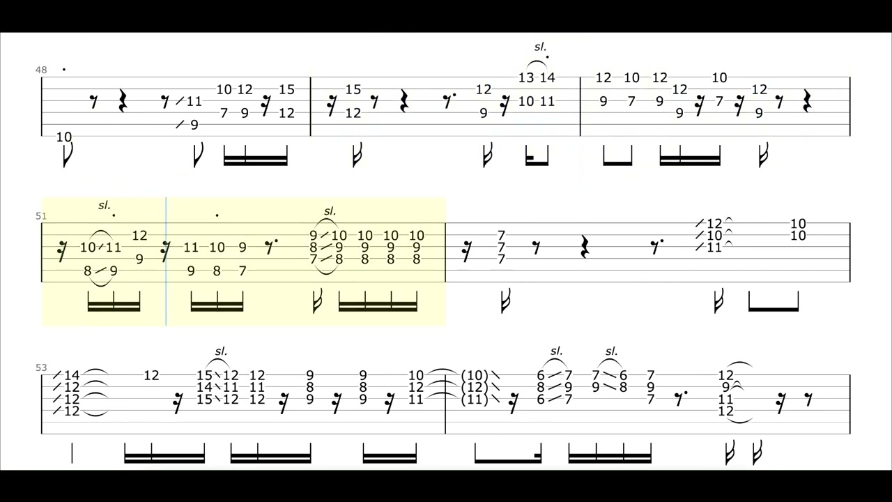 Guthrie Govan - Wonderful Slippery Thing - Guitar TAB