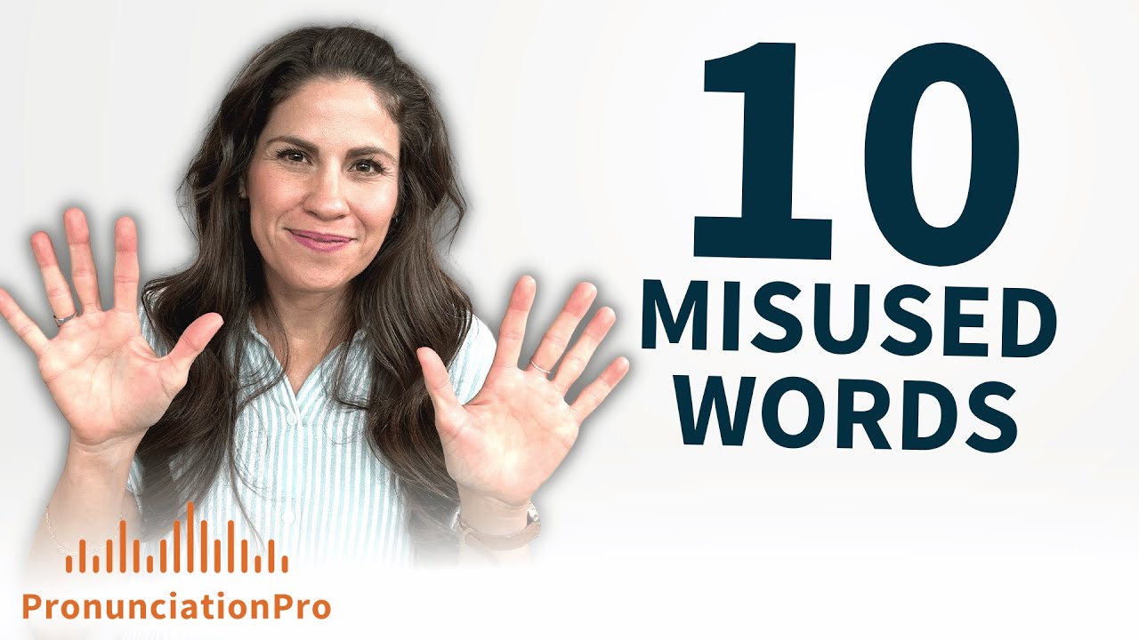 What Are the 10 Commonly Misused Words in English | #pronunciationrules