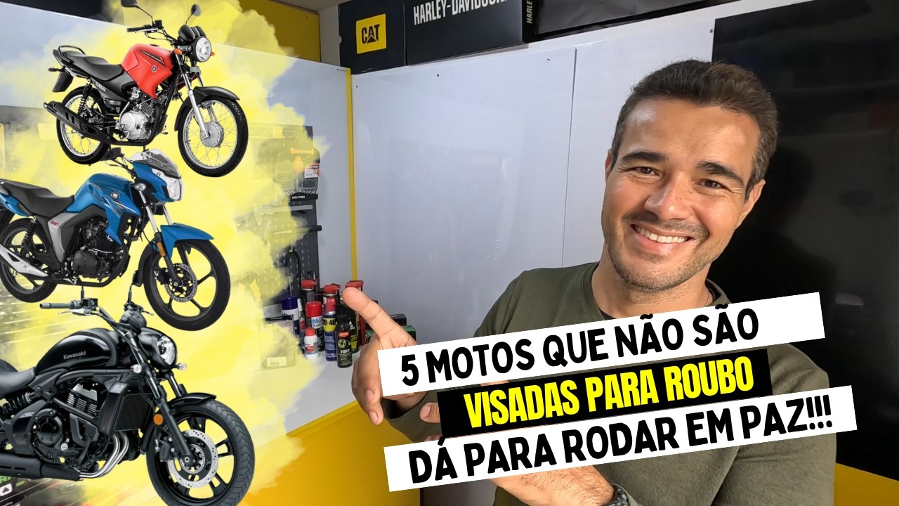 5 MOTOS PARA QUEM MORA OU PASSA POR GRANDES CENTROS! LADRÃO NÃO QUER!
