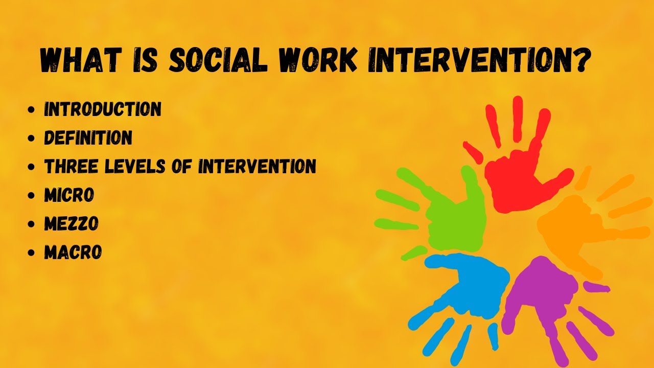 Intervention in Social Work | Three Levels of Intervention.