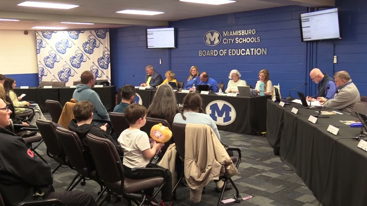 Miamisburg City Schools School Board Meeting January 2026