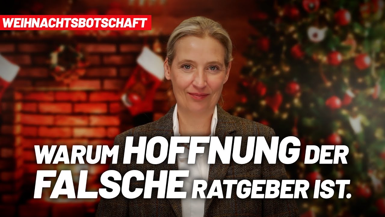 Weihnachtsansprache: Warum 2026 ein gutes Jahr f&uuml;r Deutschland wird! - Alice Weidel