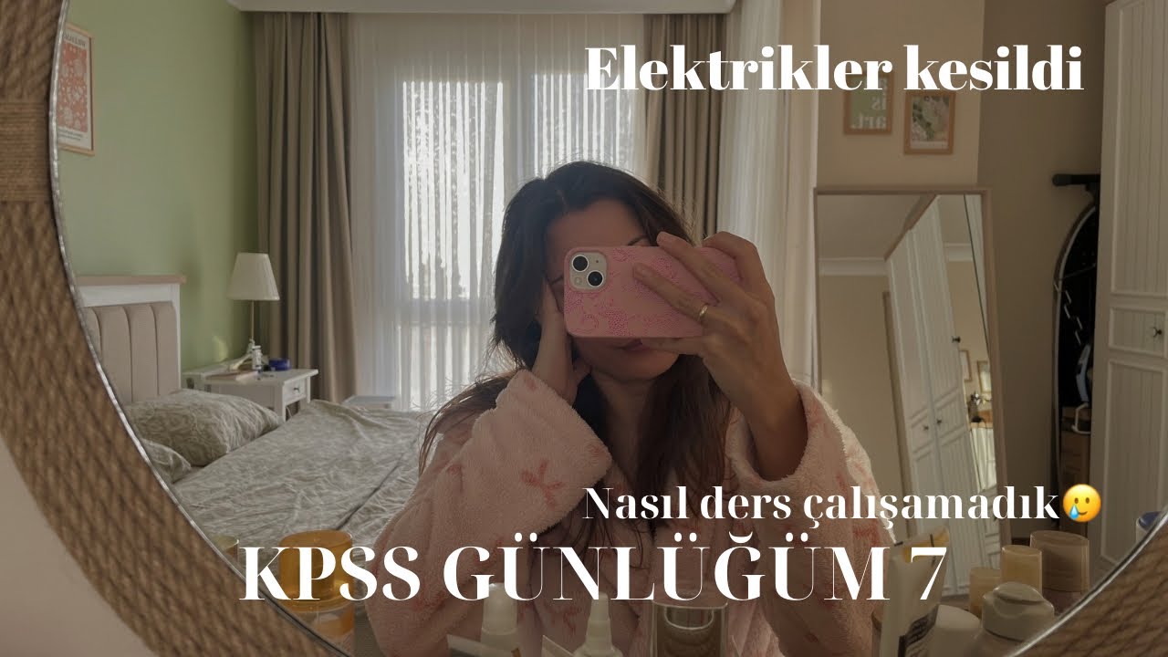 KPSS Günlüğüm 7 | Elektrik Kesildi, Motivasyon da Gitti 😪😅 #kpss2026 #kpss #keşfet 
