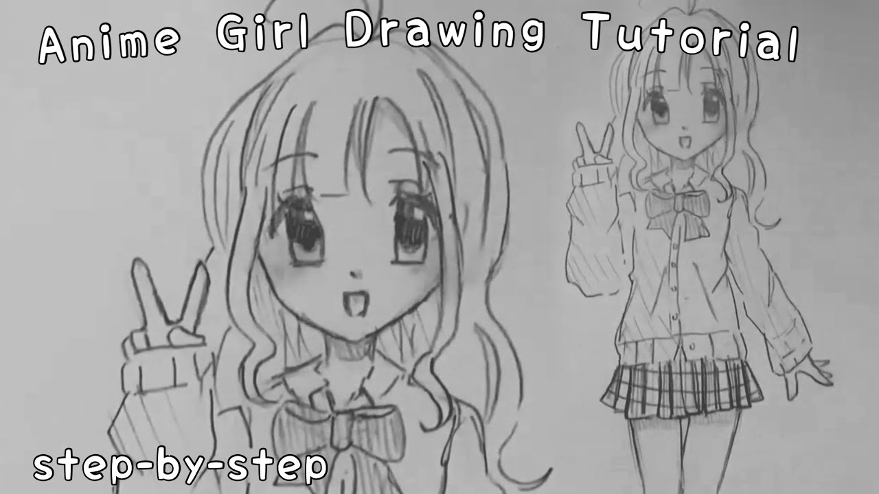How to draw: Anime School Girl Body | step-by-step | beginners tutorial