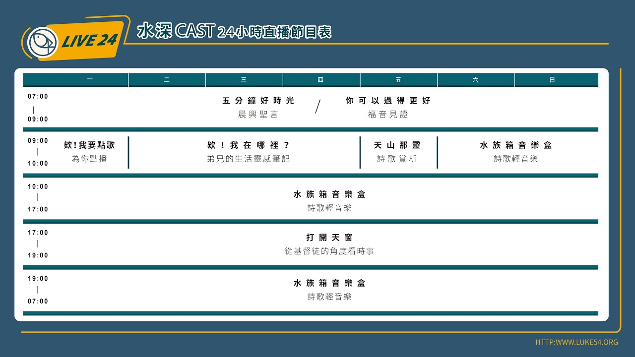 LUKE 54 水深CAST！LIVE 超療癒水族箱音樂！Worship Hymn, Aquarium - 24 Hours