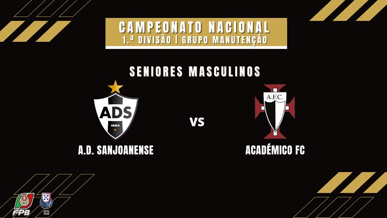 AD Sanjoanense vs Académico FC | Seniores Masculinos