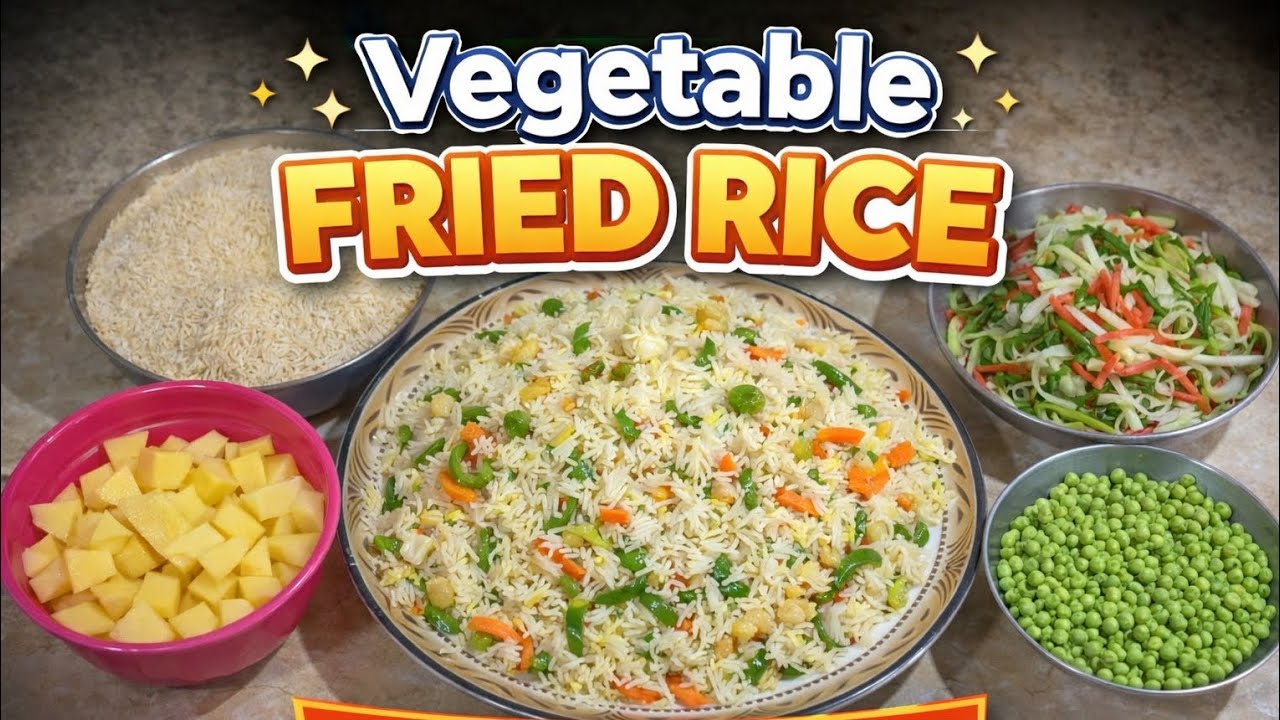 Restaurant Style Chinese Fried Rice Recipe | Easy Chicken & Veg Chinese Rice at Home |#foryou#fyp 