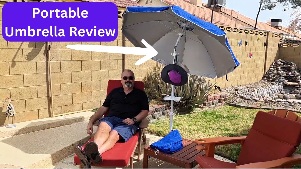 🌞 Ultimate Sun Shade! 6.5ft Portable Umbrella Review ☂️💙