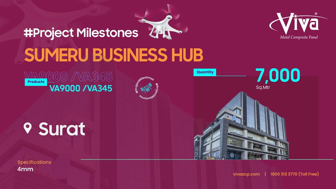 Modern Business Aesthetics with VIVA ACP at Sumeru Business Hub #projectshowcase #vivaacps