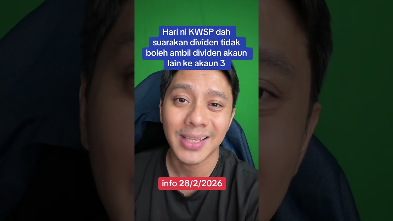Hari ni KWSP umumkan tak boleh ambil dividen dari akaun lain ke akaun 3 
