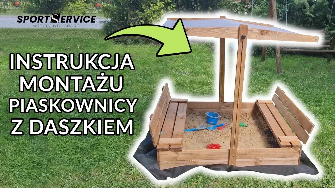 Jak zmontować drewnianą piaskownicę z daszkiem Springos - krok po kroku!