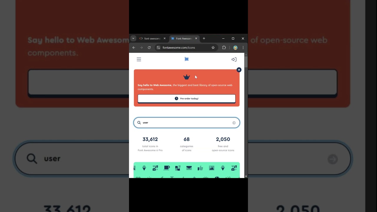 How to use Icons in Your Website #fontawesome #html #css
