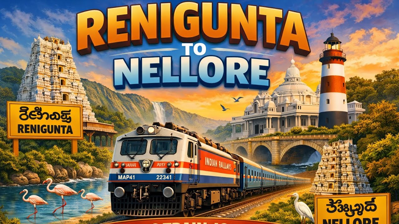 Renigunta to nellore Train Journey #like #share #subscribe #travel #reniguntaairport #andhrapradesh