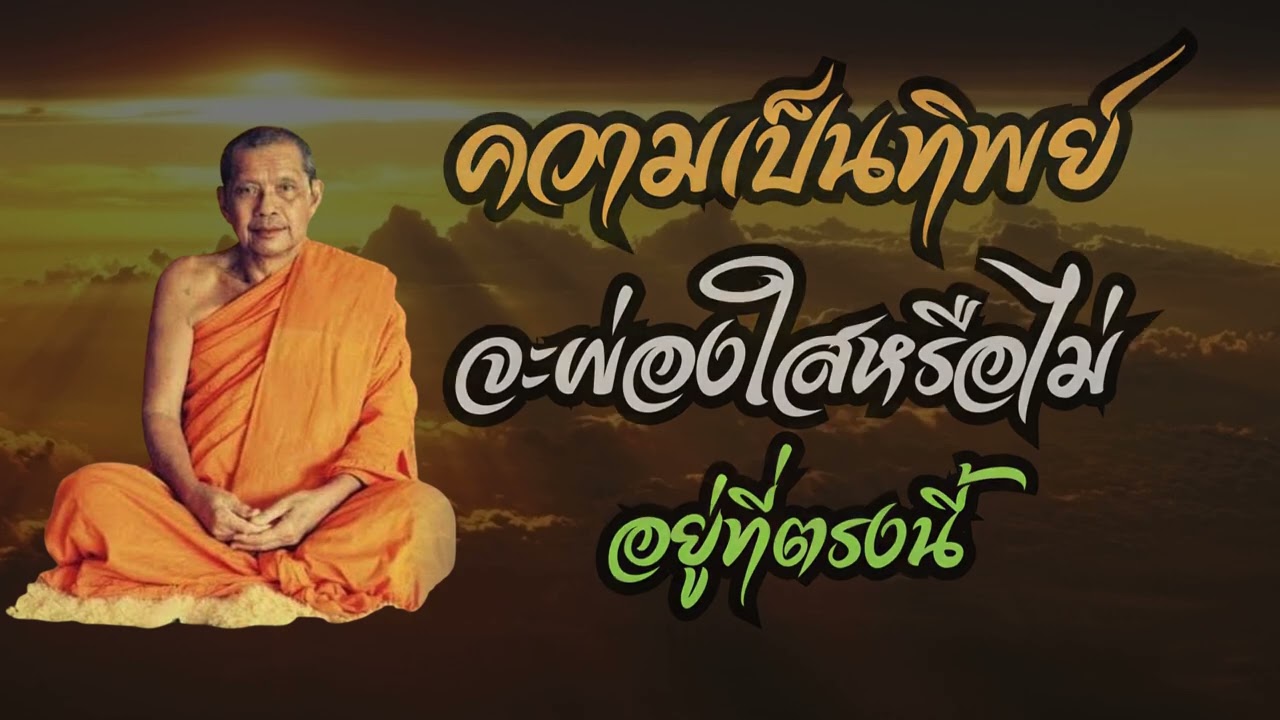 ความเป็นทิพย์ จะผ่องใสหรือไม่ อยู่ที่ตรงนี้ คำสอนหลวงพ่อฤาษีลิงดำ วัดท่าซุง