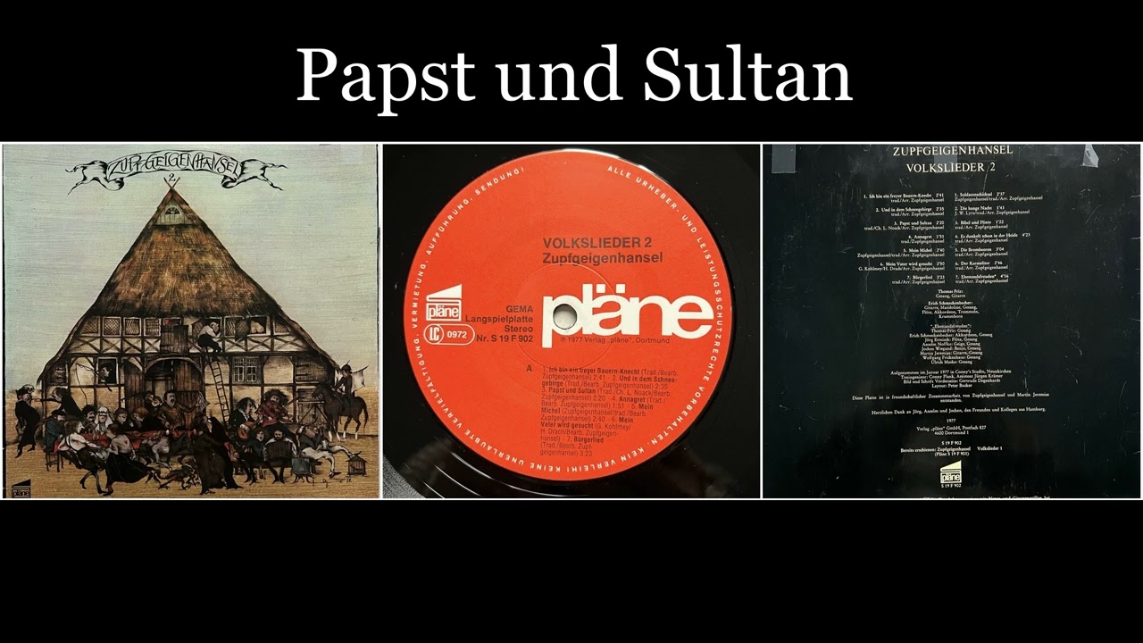Zupfgeigenhansel - Volkslieder 2 - 03 Papst und Sultan