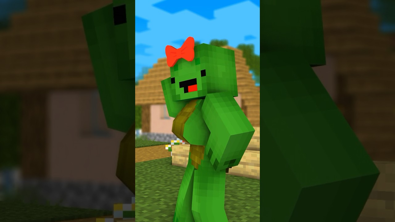 🤣Mikey became a girl??🤣【Minecraft Maizen Animation Mikey and JJ】#shorts